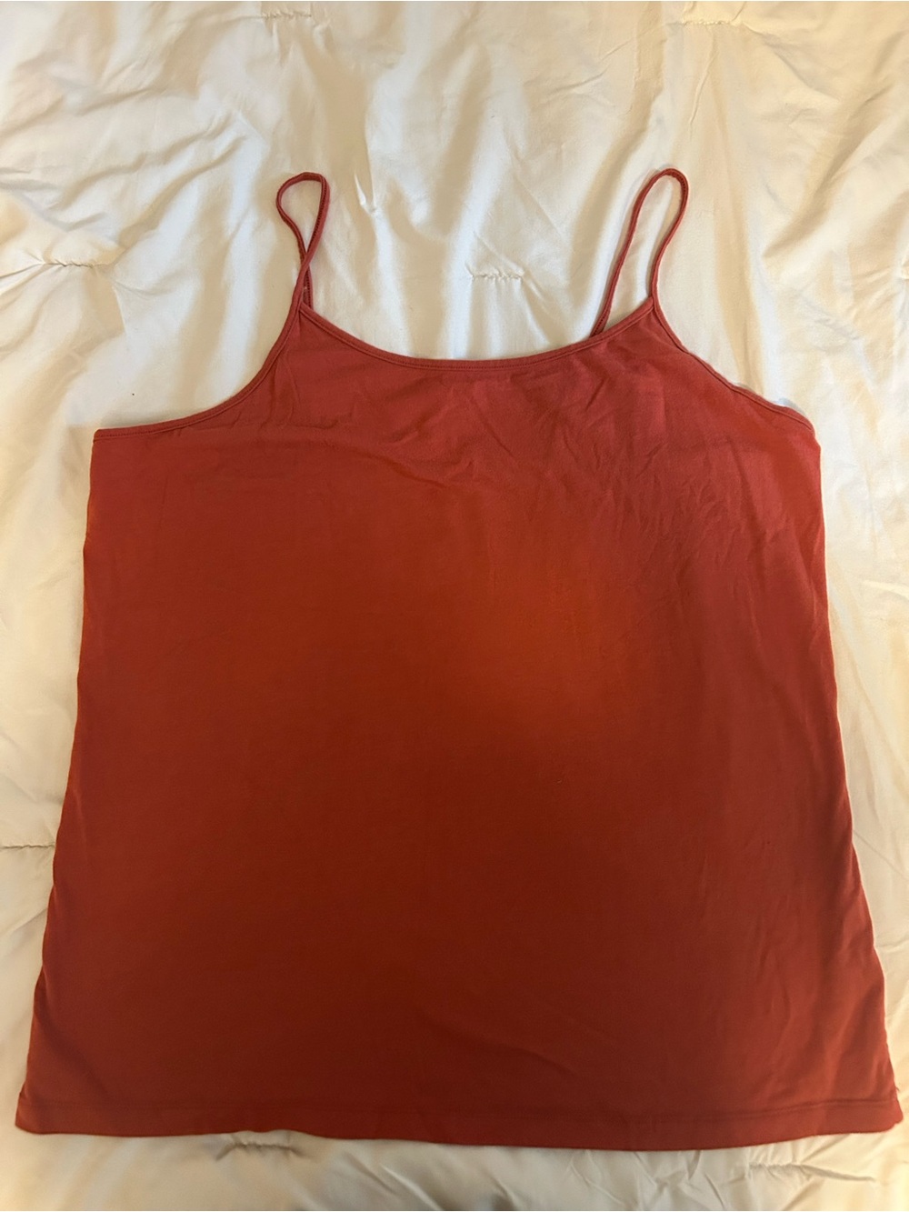 Time and Tru Rust Spaghetti Strap Cami